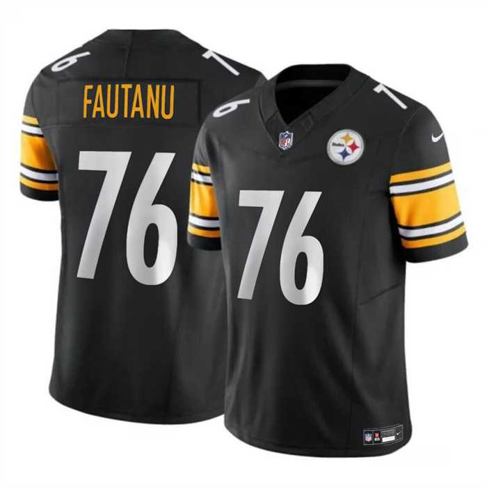 Men & Women & Youth Pittsburgh Steelers #76 Troy Fautanu Black 2024 Draft F.U.S.E. Vapor Untouchable Limited Football Stitched Jersey->pittsburgh steelers->NFL Jersey
